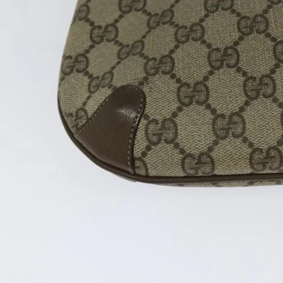 Authentic GUCCI GG Supreme Web Sherry Line Shoulder Bag PVC Beige 904 02 026 - Picture 8 of 16